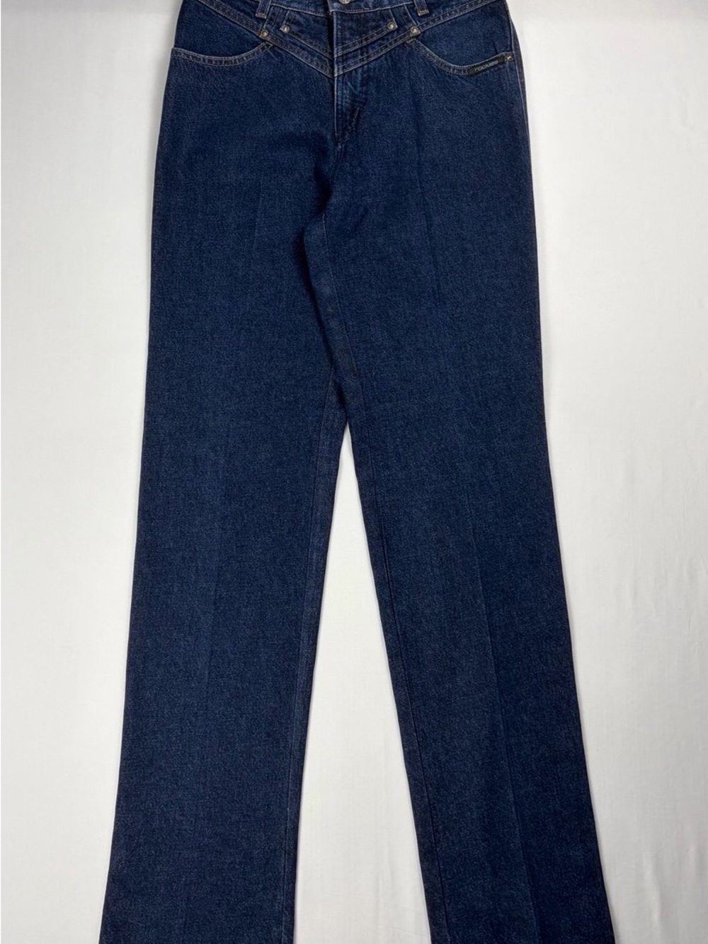Vintage 90s Rockies Western Jeans Dark Wash Denim High Rise Relaxed Long 29/35